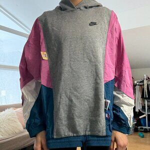 Nike Icon Clash Multicolor Windbreaker/Fleece Hoody Pullover Sweatshirt